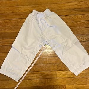 Toddler Boys xs white karate/ martial arts pants
